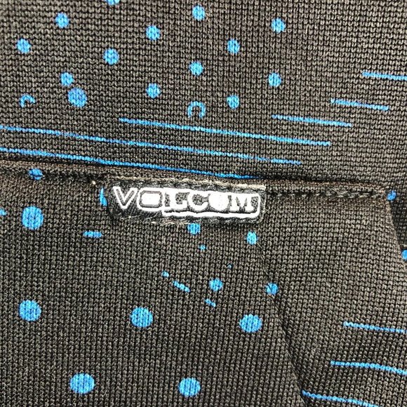 Volcom Mens XL Black Blue Stone Logo Jersey Full Zip Heavyweight Skater Hoodie - Picture 5 of 16